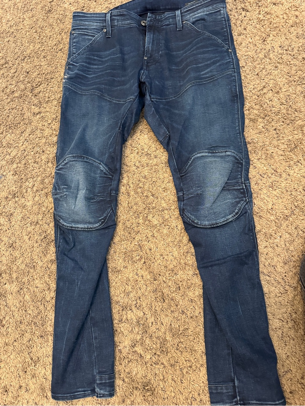 G-star 5620 3d skinny Men's Dark blue Indigo  Moto Jeans - 34x32